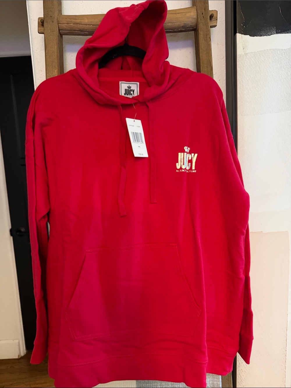 Juicy Couture Bright Red Logo Hoodie